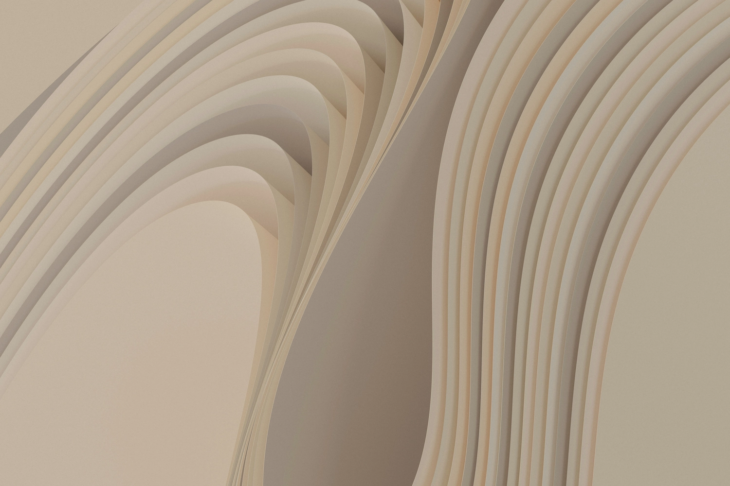 CLARI³ - Coaching - Abstrakte, wellenförmige Linien in gedeckten Tönen, die häufig für Hintergründe oder architektonische Wandpaneele verwendet werden.